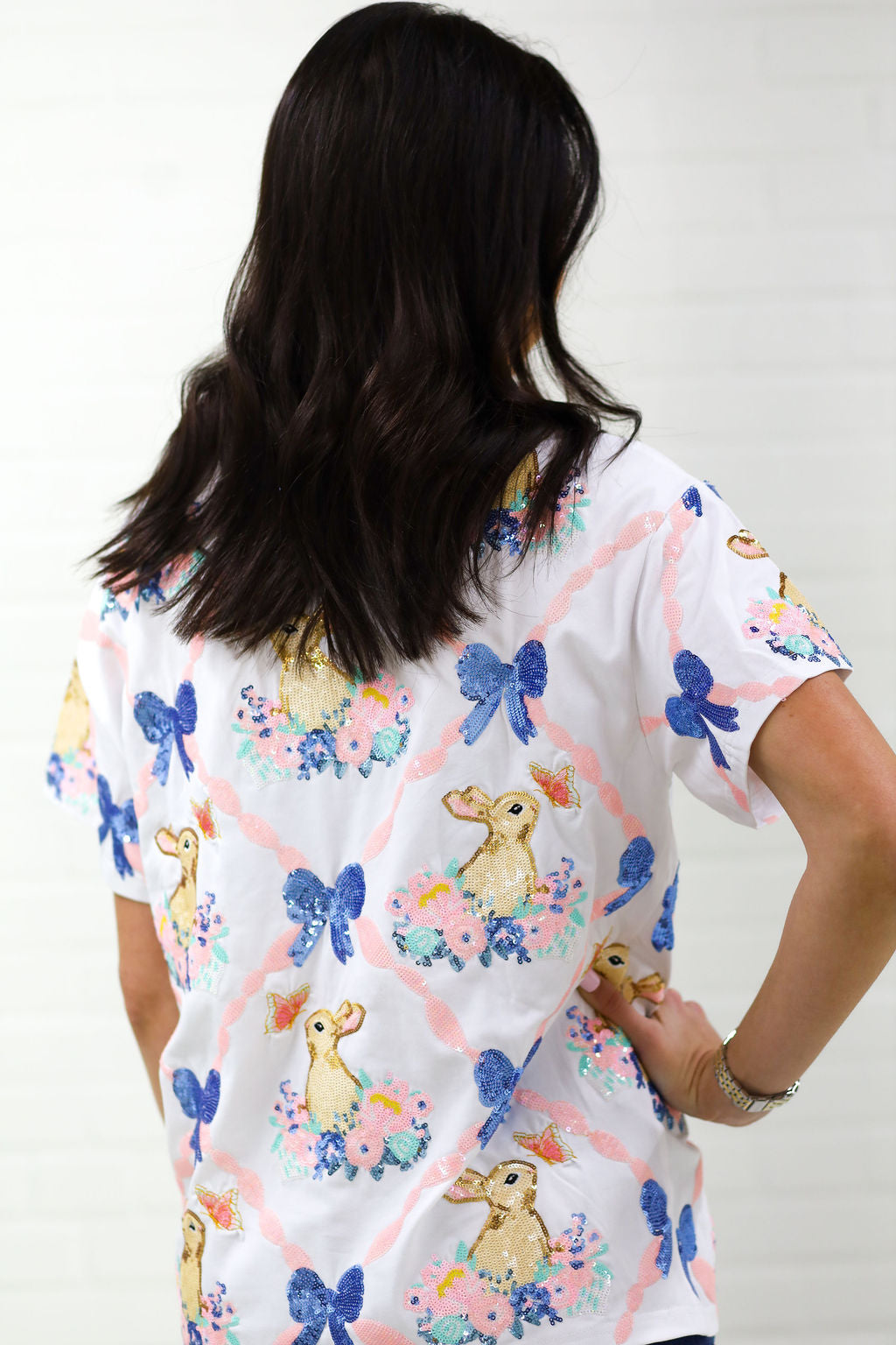 Bunny Blossom sequin Tee