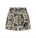 Adult camo Trojan shorts
