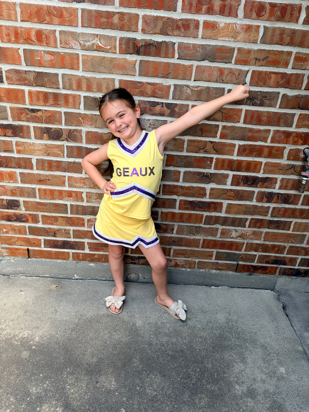 Geaux time cheer uniform (Pre-order)