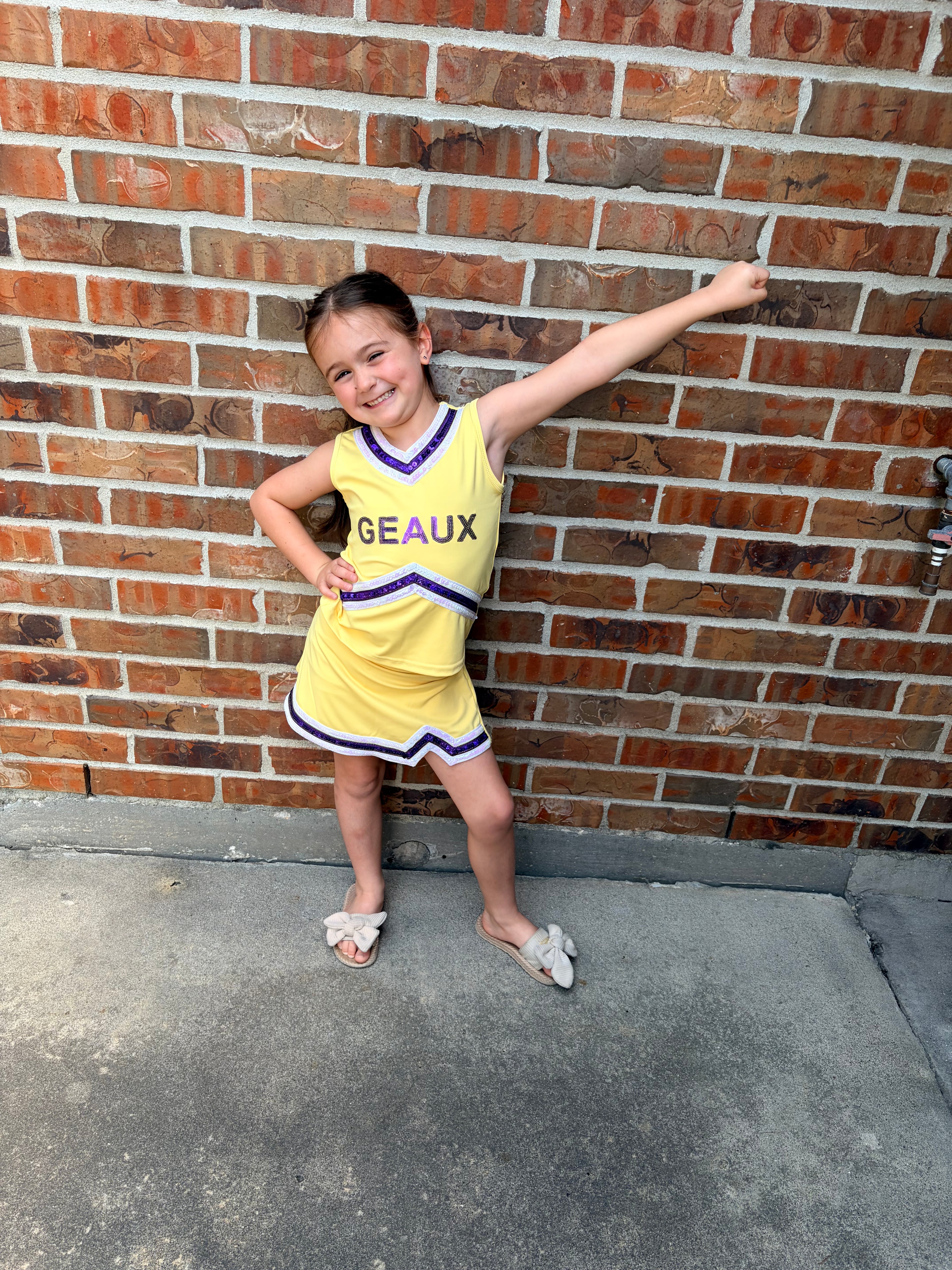 Geaux time cheer uniform (Pre-order)