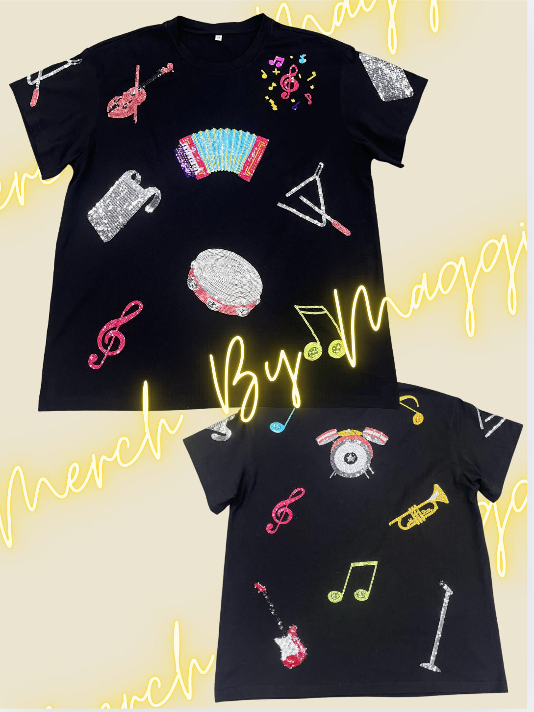Making music tee