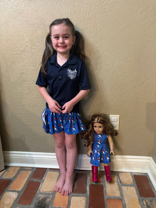 18” Doll Blue Jay outfit