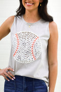 Bling and Bombs baseball jeweled tank