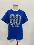Go Big Blue Gingham Tee (pre-order)