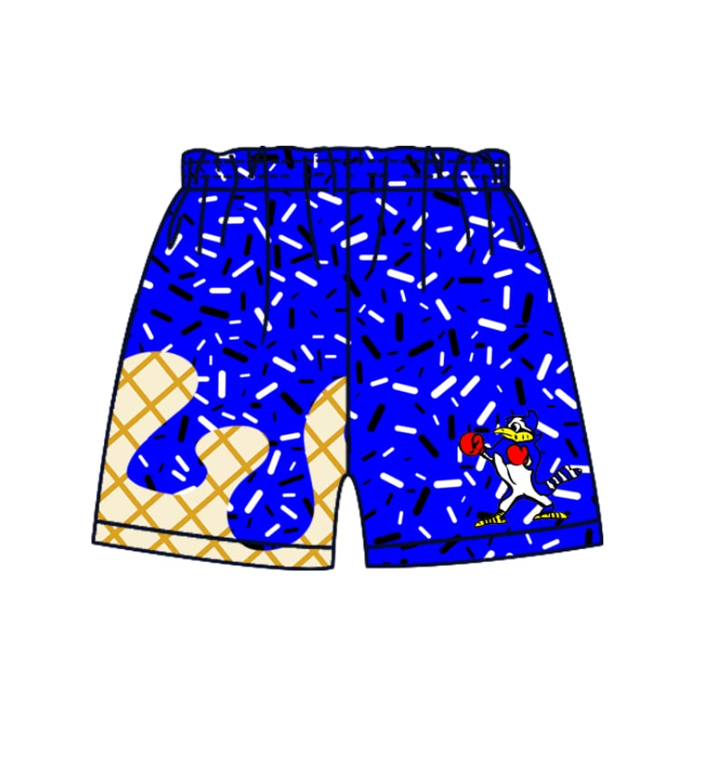 Blue Jay drip shorts (youth)
