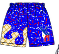 Youth blue Bucks drip shorts