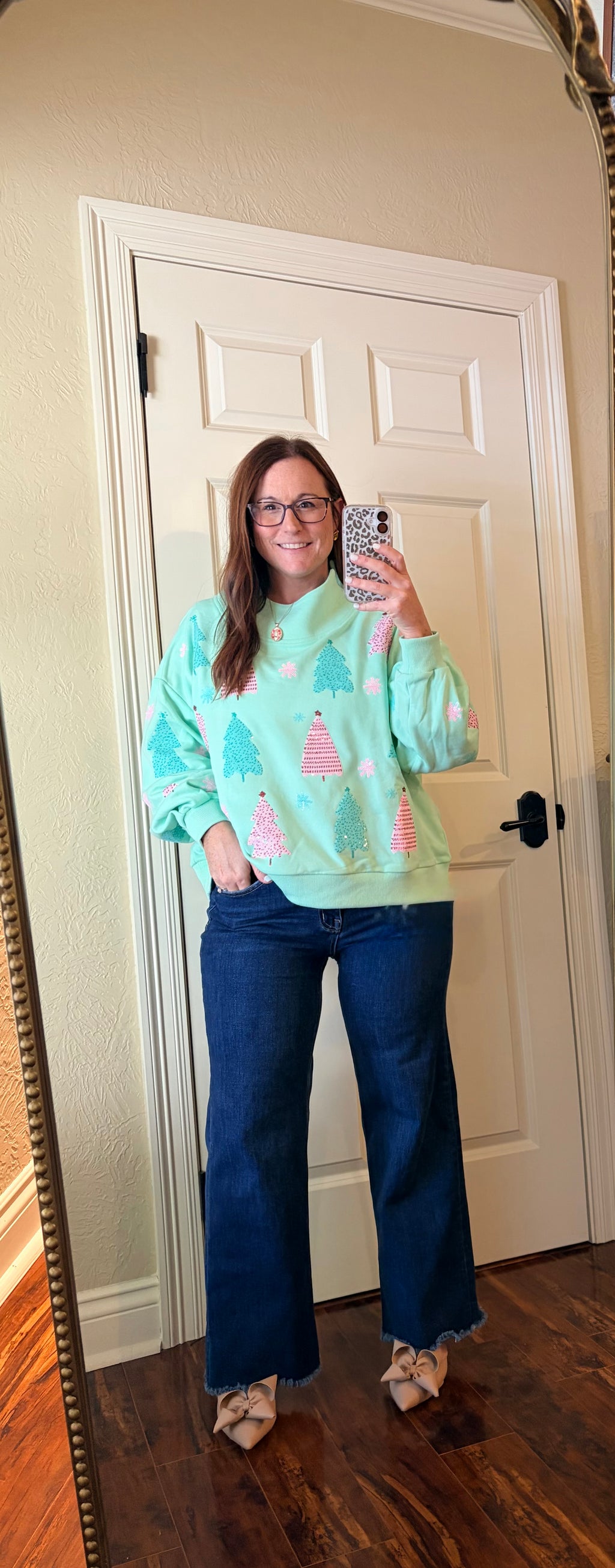 Mint to Be Merry Mock Neck