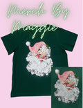 Youth Green Vintage Santa tee