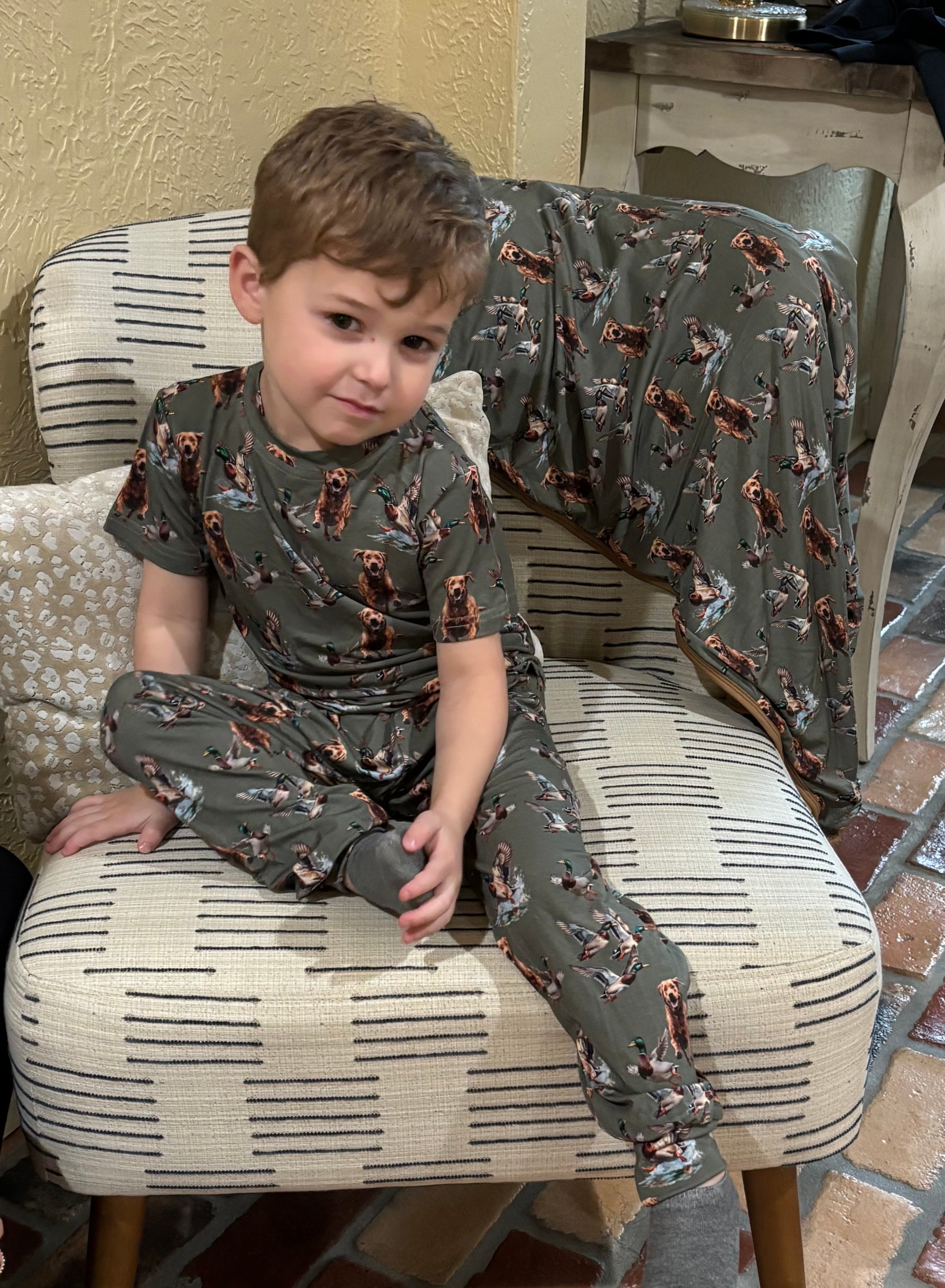 Boys Bamboo duck pajamas
