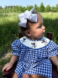 Blue Jay smocked dress (Pre-Order)