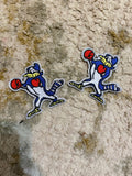 3” Blue Jay embroidery patch