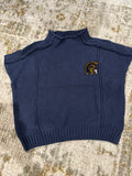 Navy mock neck sweater