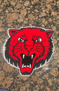 Chenille Bearcat iron on patch
