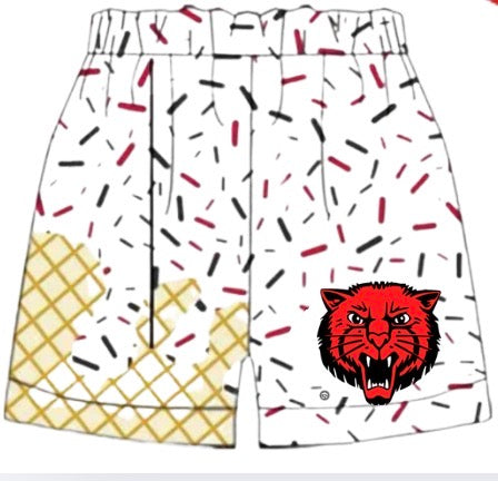 Bearcat white drip shorts (youth) (pre-order)
