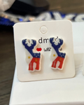 Buck stud earrings