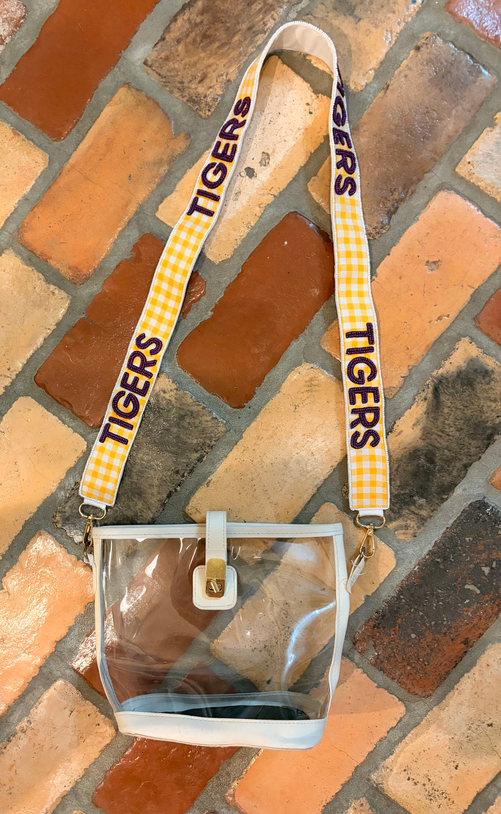 Gingham Gameday Purse Strap