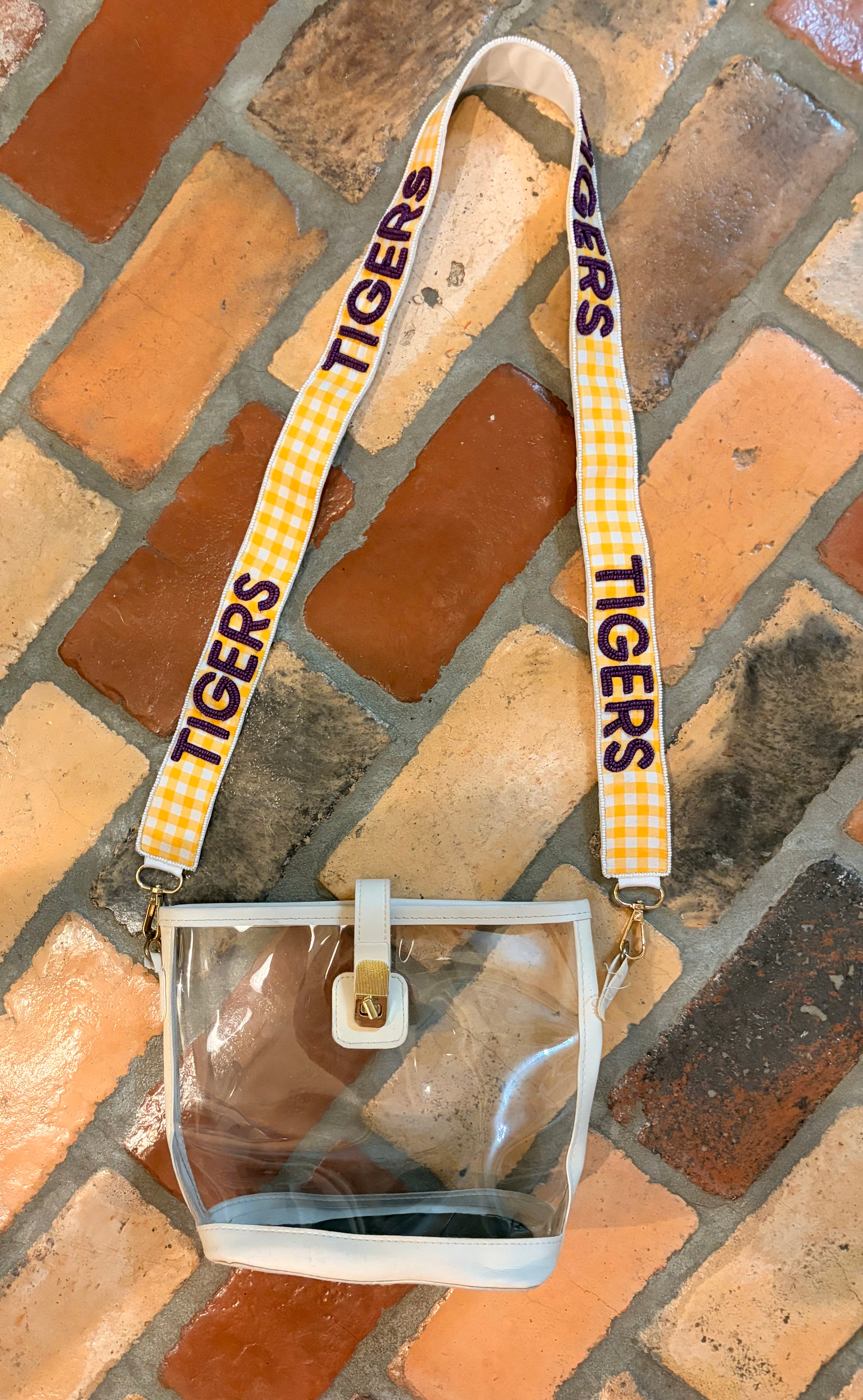 Gingham Gameday Purse Strap