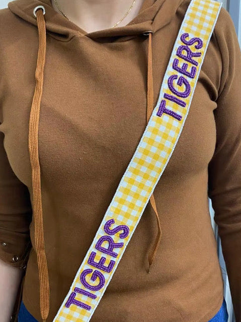 Gingham Gameday Purse Strap