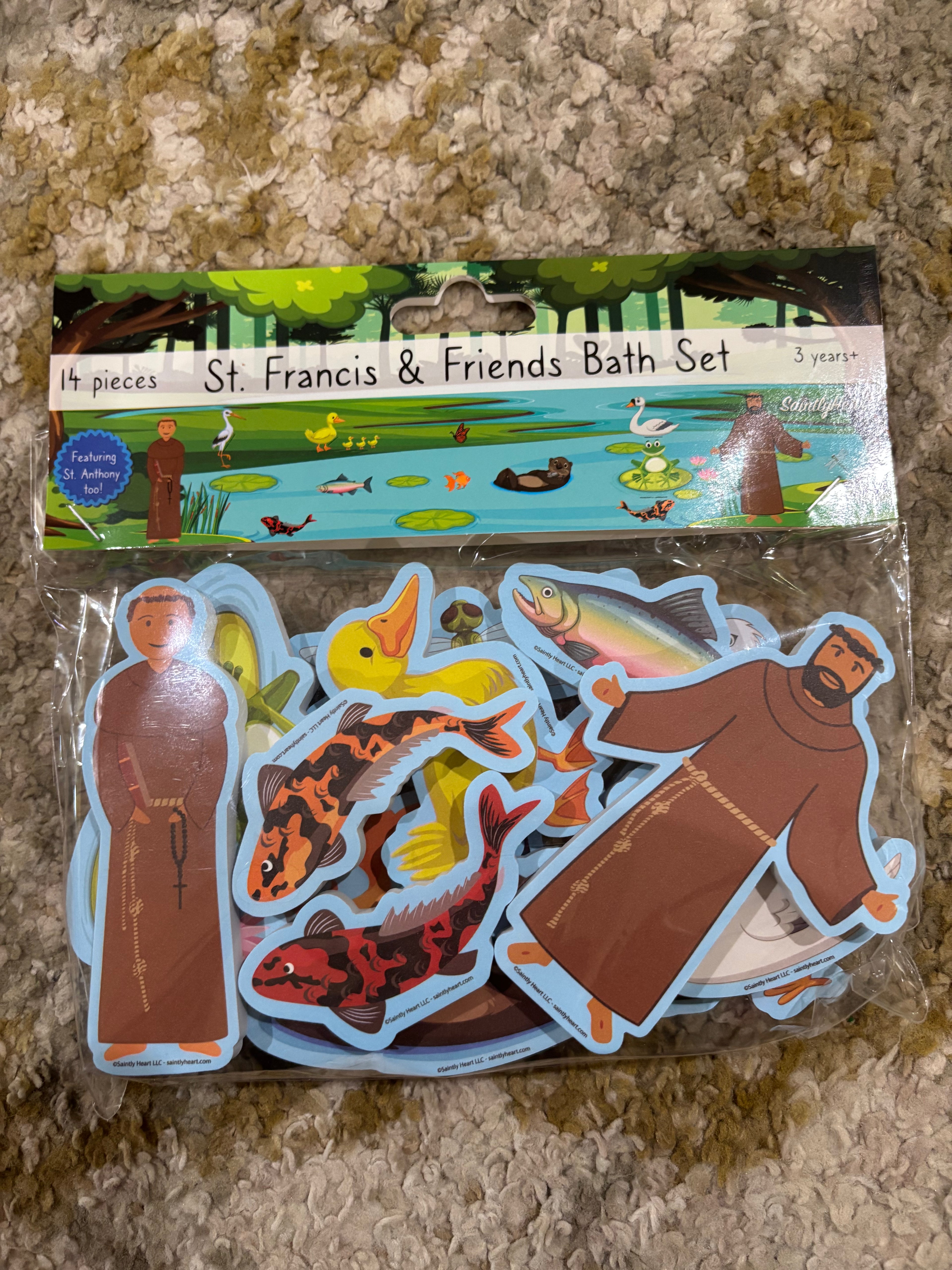 St. Francis and friends bath set