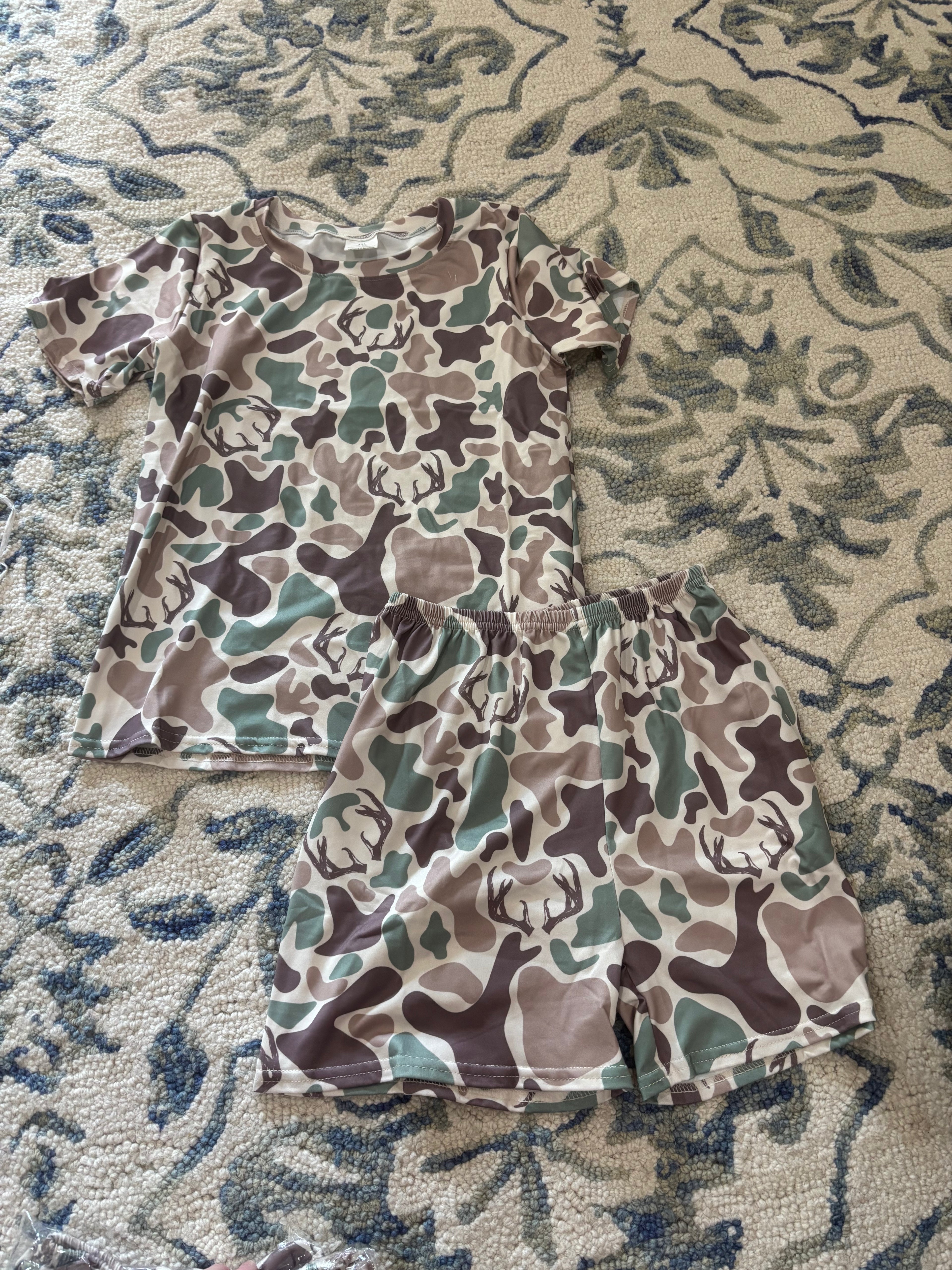 Camo youth pajamas