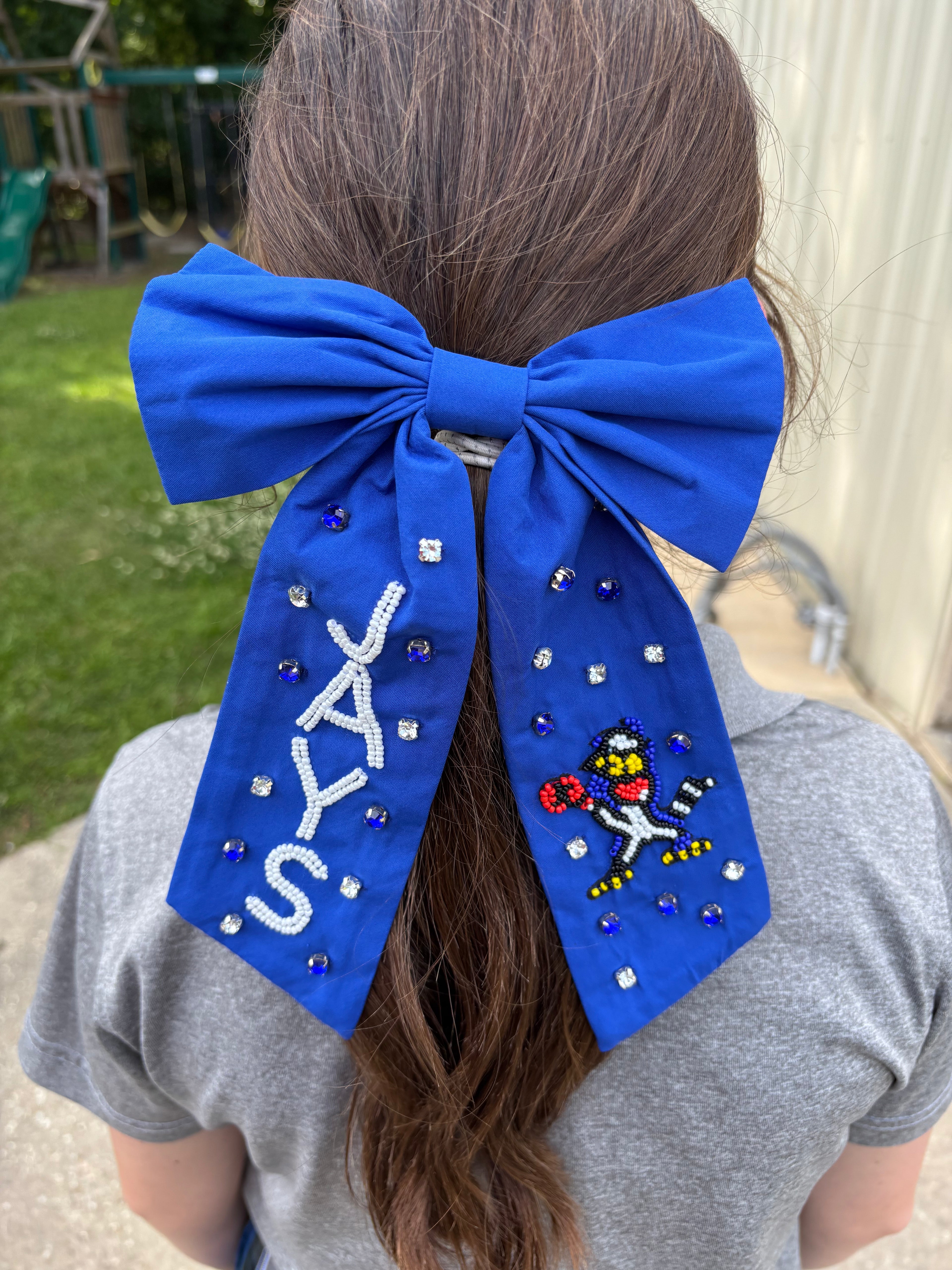 Jeweled Blue Jay spirit bow