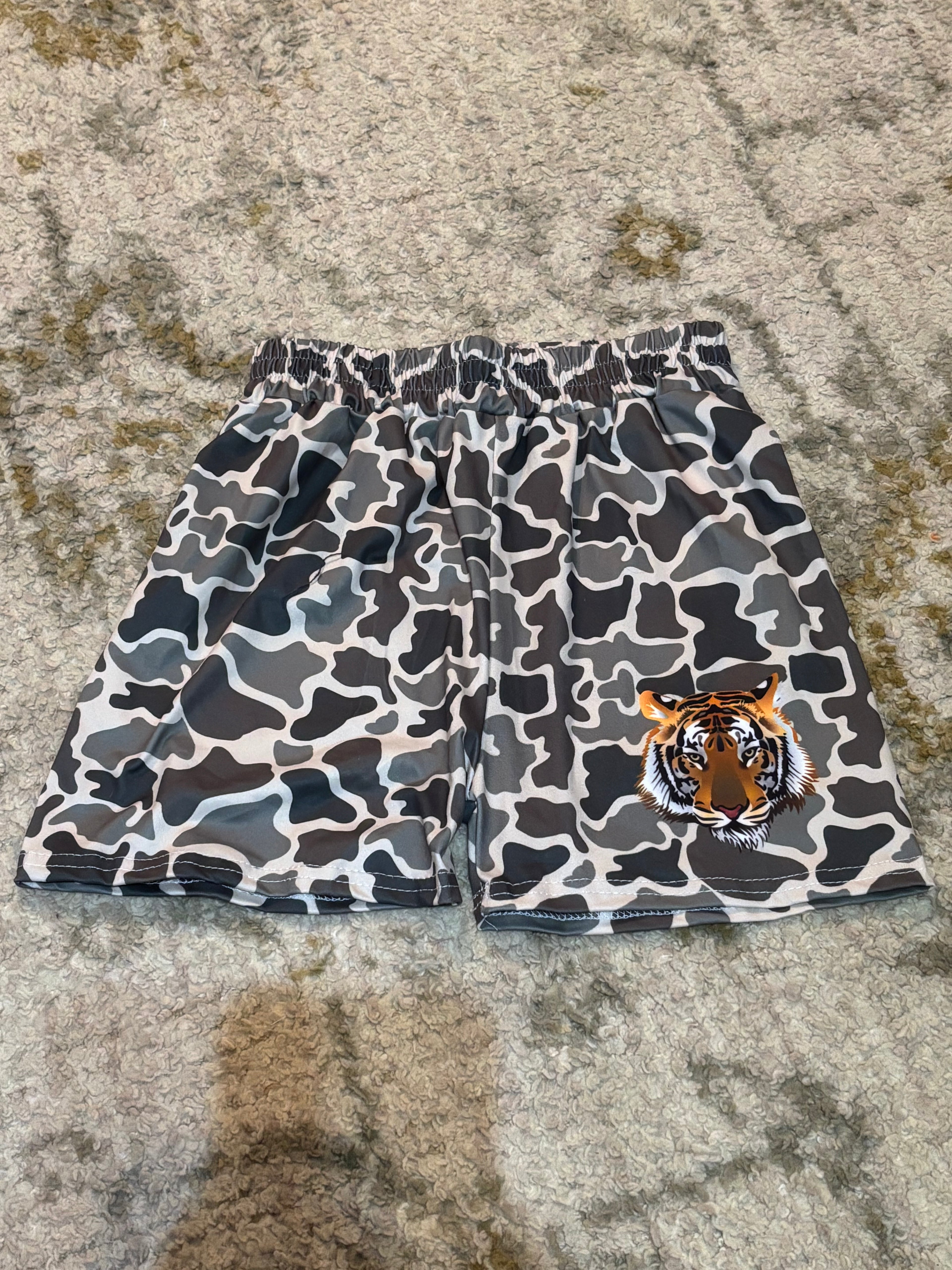 Youth Tiger camo shorts