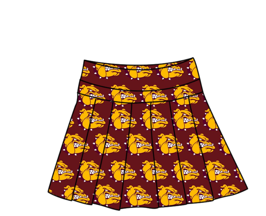 Bulldog athletic skirt (youth) pre-order