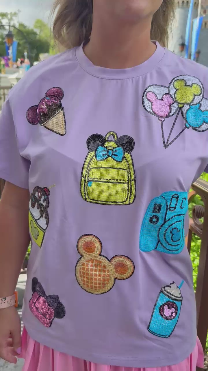 Purple magic tee